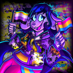 Bust Up Full Shaded Art Piece Of Fursona